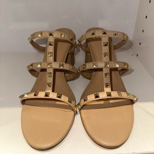Brand new GB Level Uppp Studded Block Sandals. Never worn.